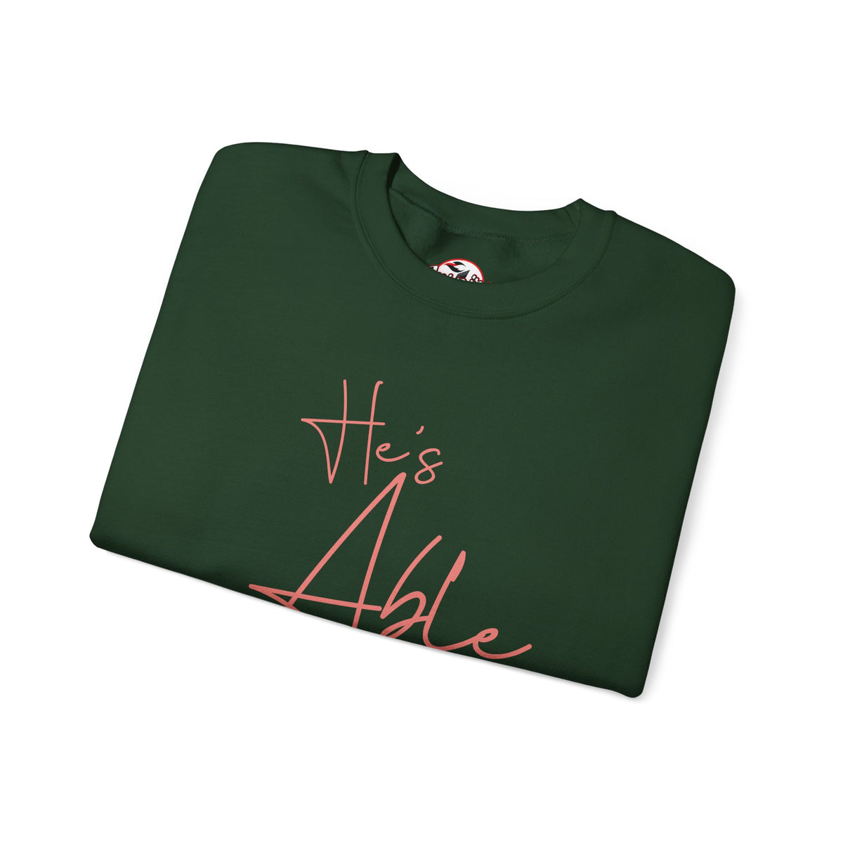 "He's Able" Women's Inspirational Crewneck Sweatshirt