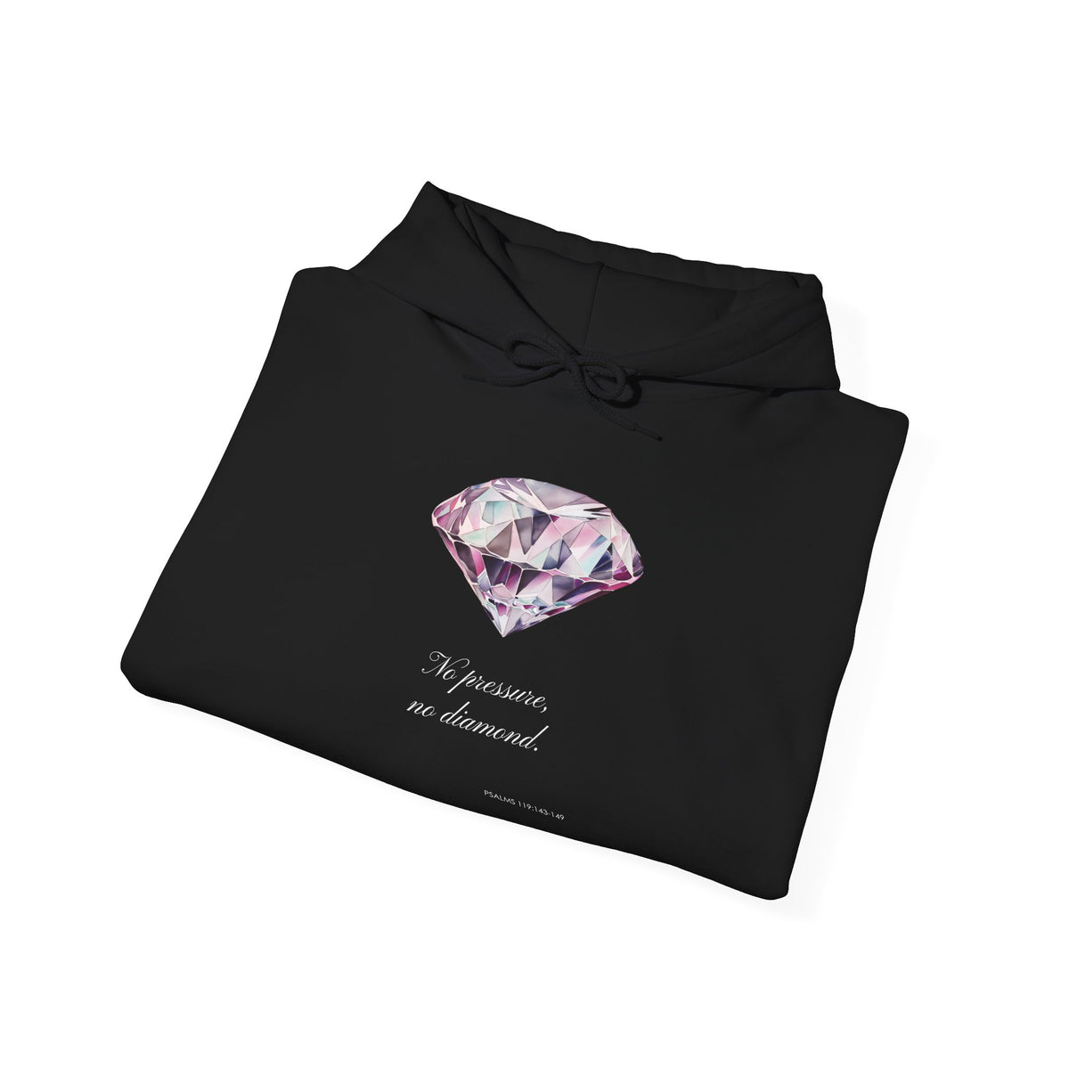 "No Pressure, no Diamond" Women's Heavy Blend™ Hooded Sweatshirt