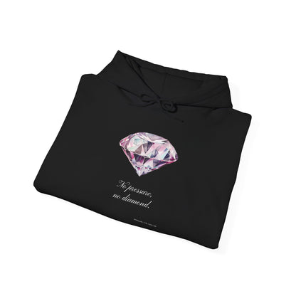"No Pressure, no Diamond" Women's Heavy Blend™ Hooded Sweatshirt