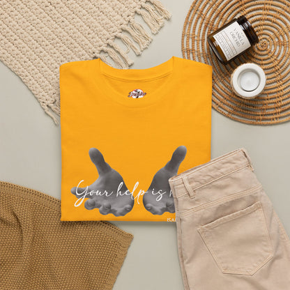 "Your Help Is Here" Women's Crewneck Graphic T-Shirt