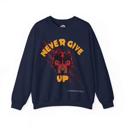 "Never Give Up" Crewneck Sweatshirt