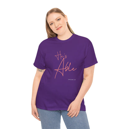"He's Able" Women's Inspirational T-Shirt