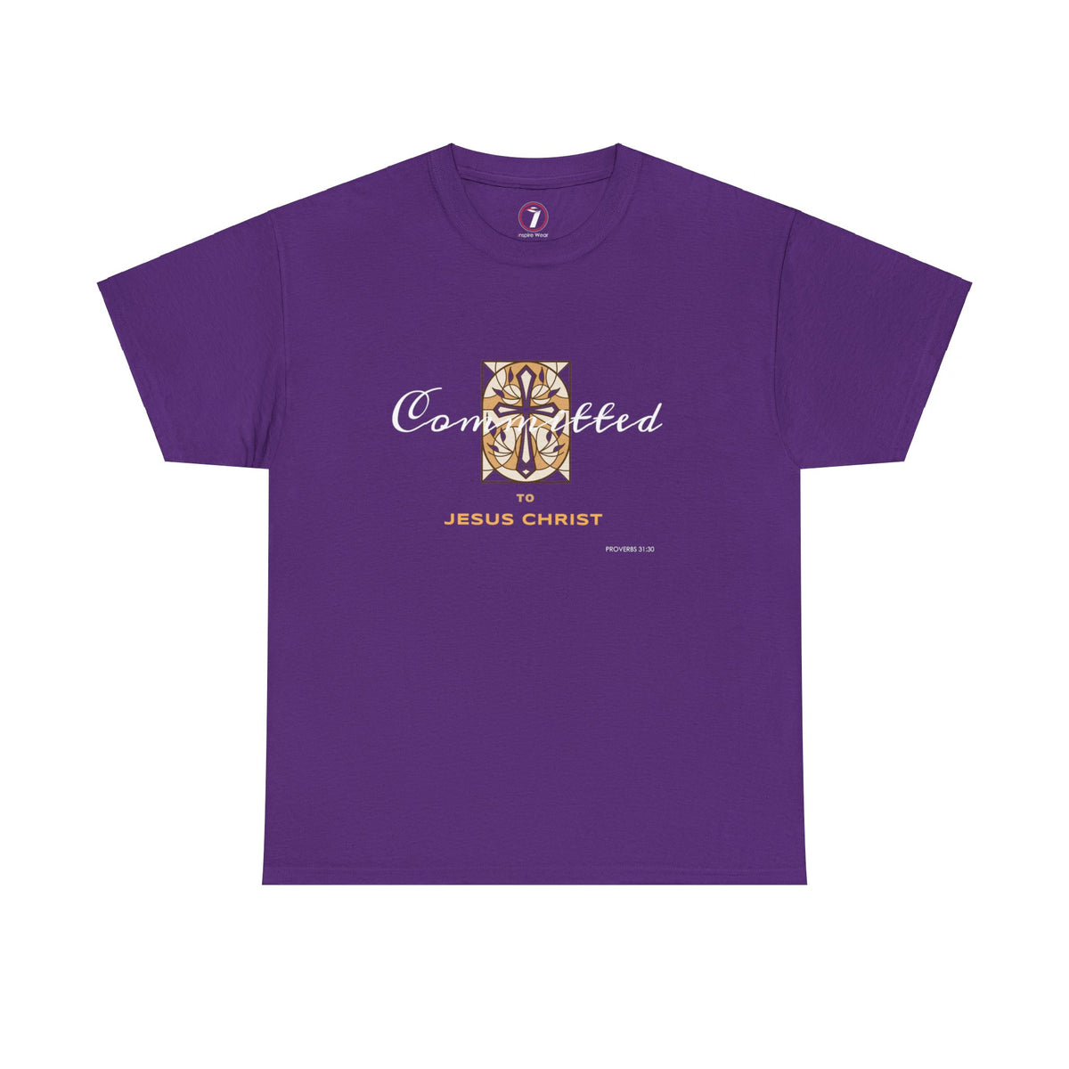 Committed to Jesus Christ Unisex Heavy Cotton Tee