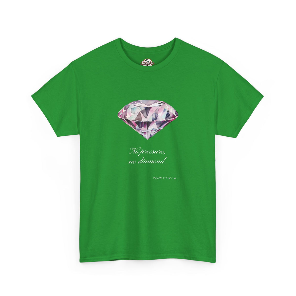 "No Pressure, No Diamond" Women's Inspirational Graphic T-Shirt