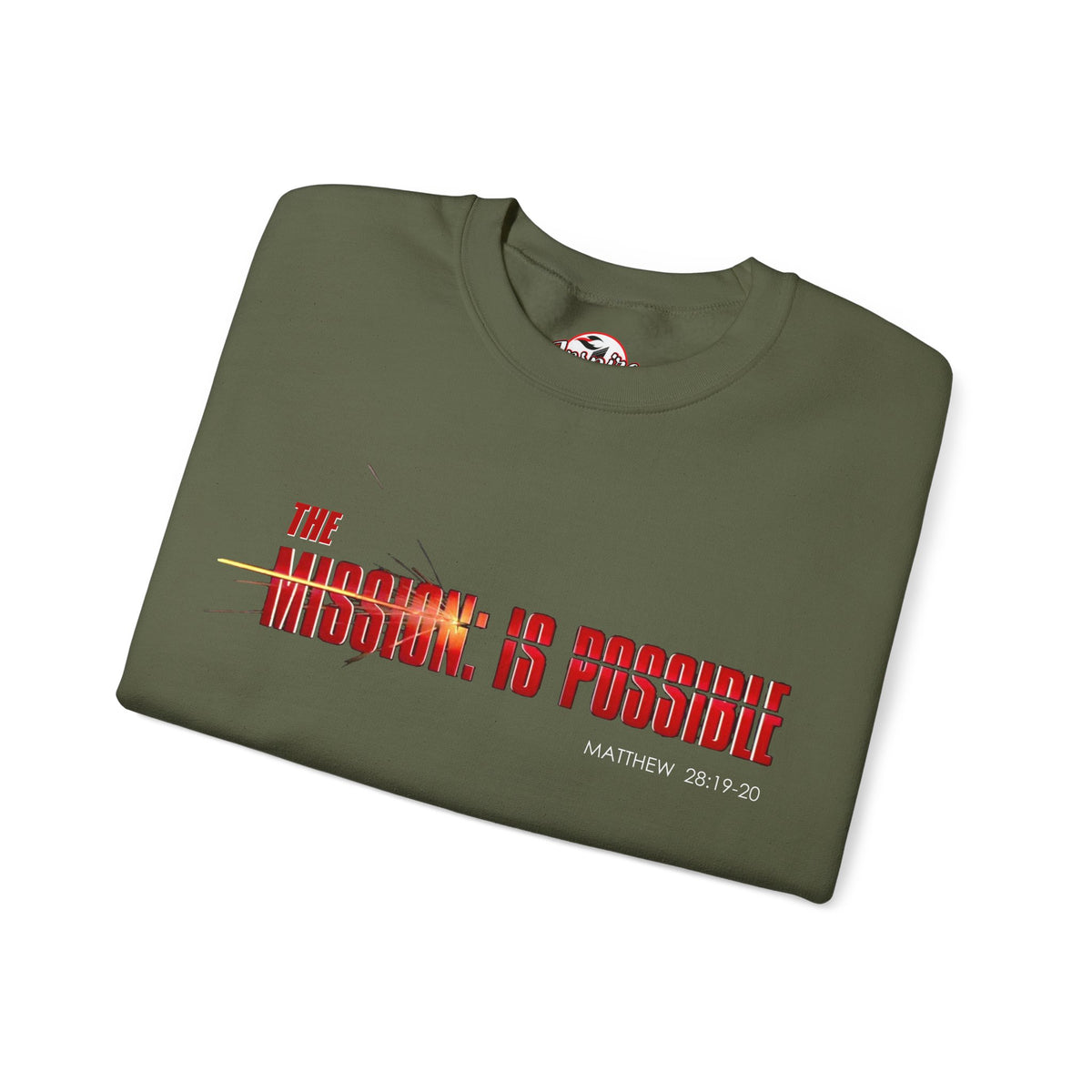 "The Mission is Possible" Motivational Crewneck Sweatshirt