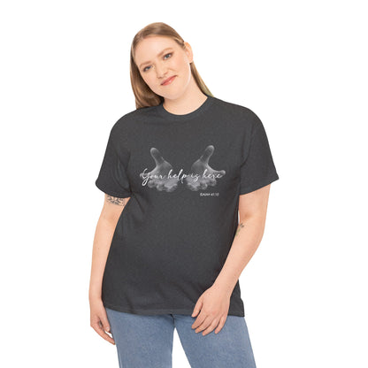 "Your Help Is Here" Women's Crewneck Graphic T-Shirt