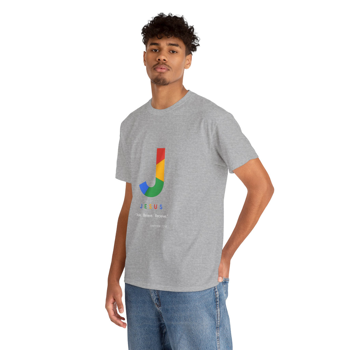 Ask. Believe. Receive. Unisex Heavy Cotton Tee