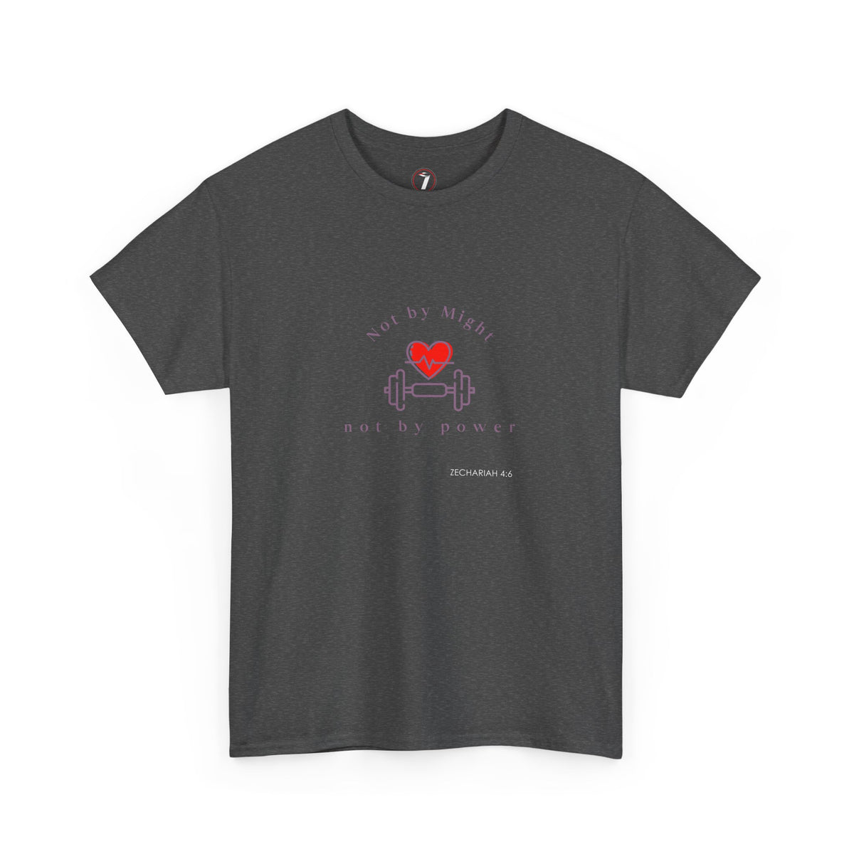 Not by Might Unisex Heavy Cotton Tee