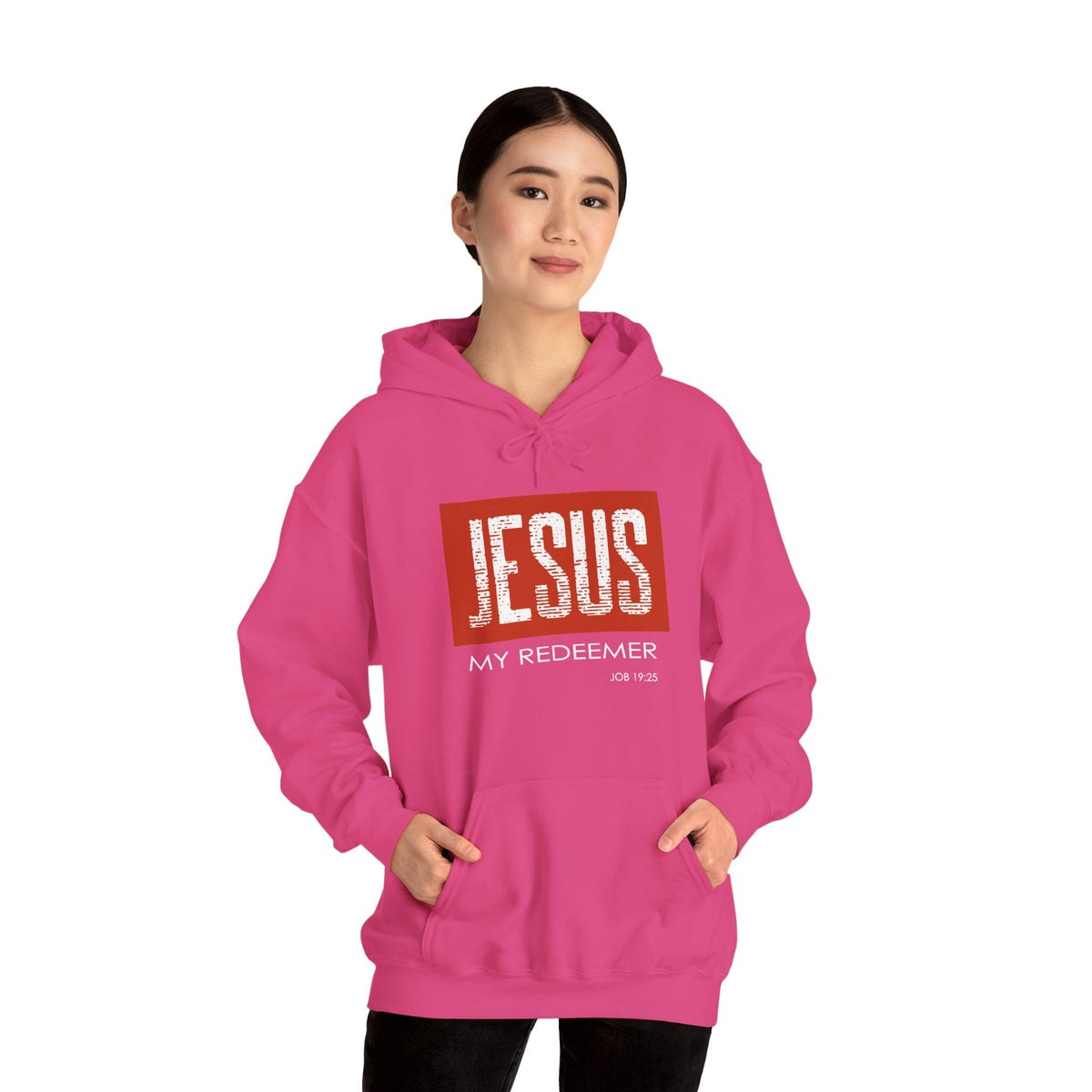 "Jesus My Redeemer" Inspirational Pullover Hoodie