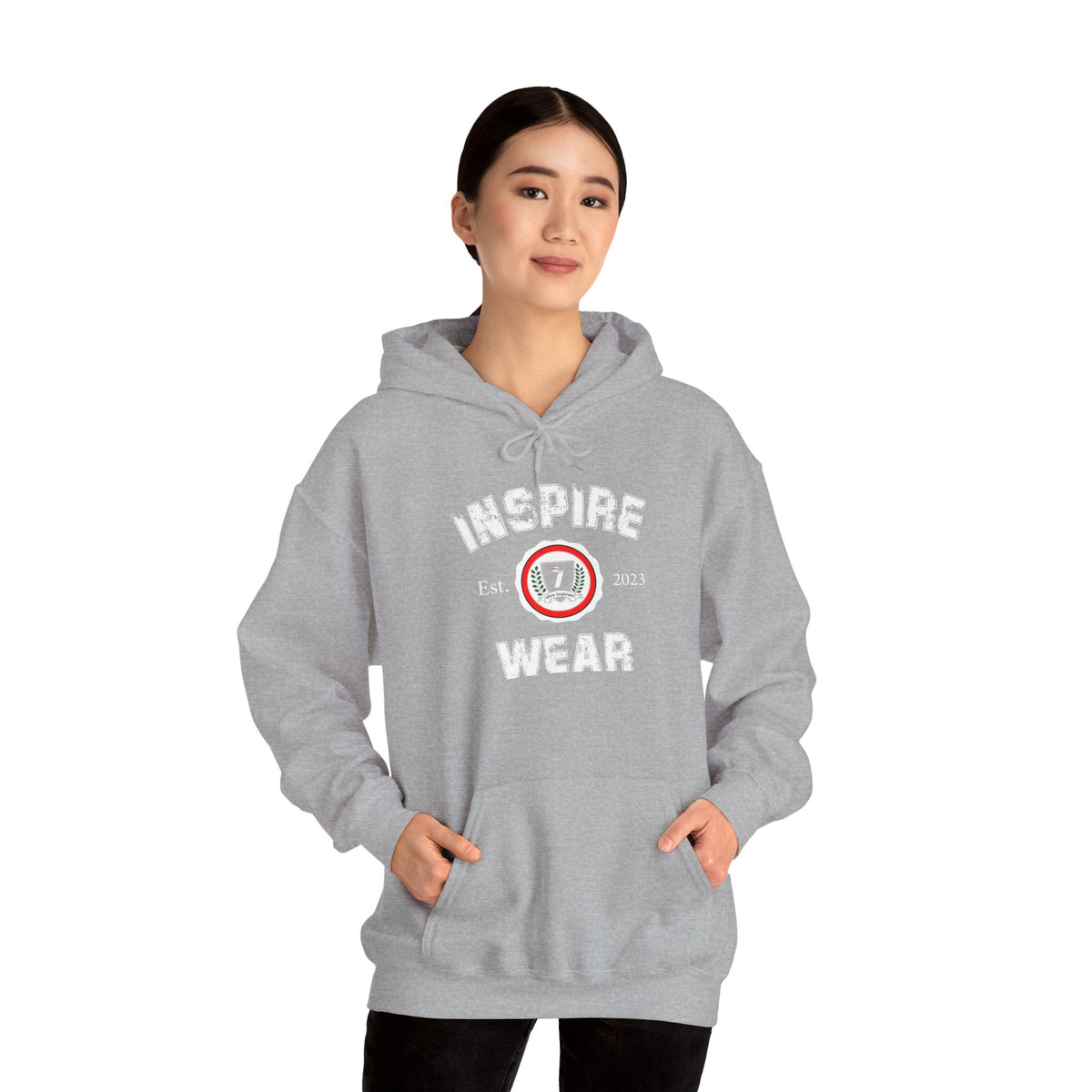 Inspire Wear Athletic Logo Hooded Sweatshirt