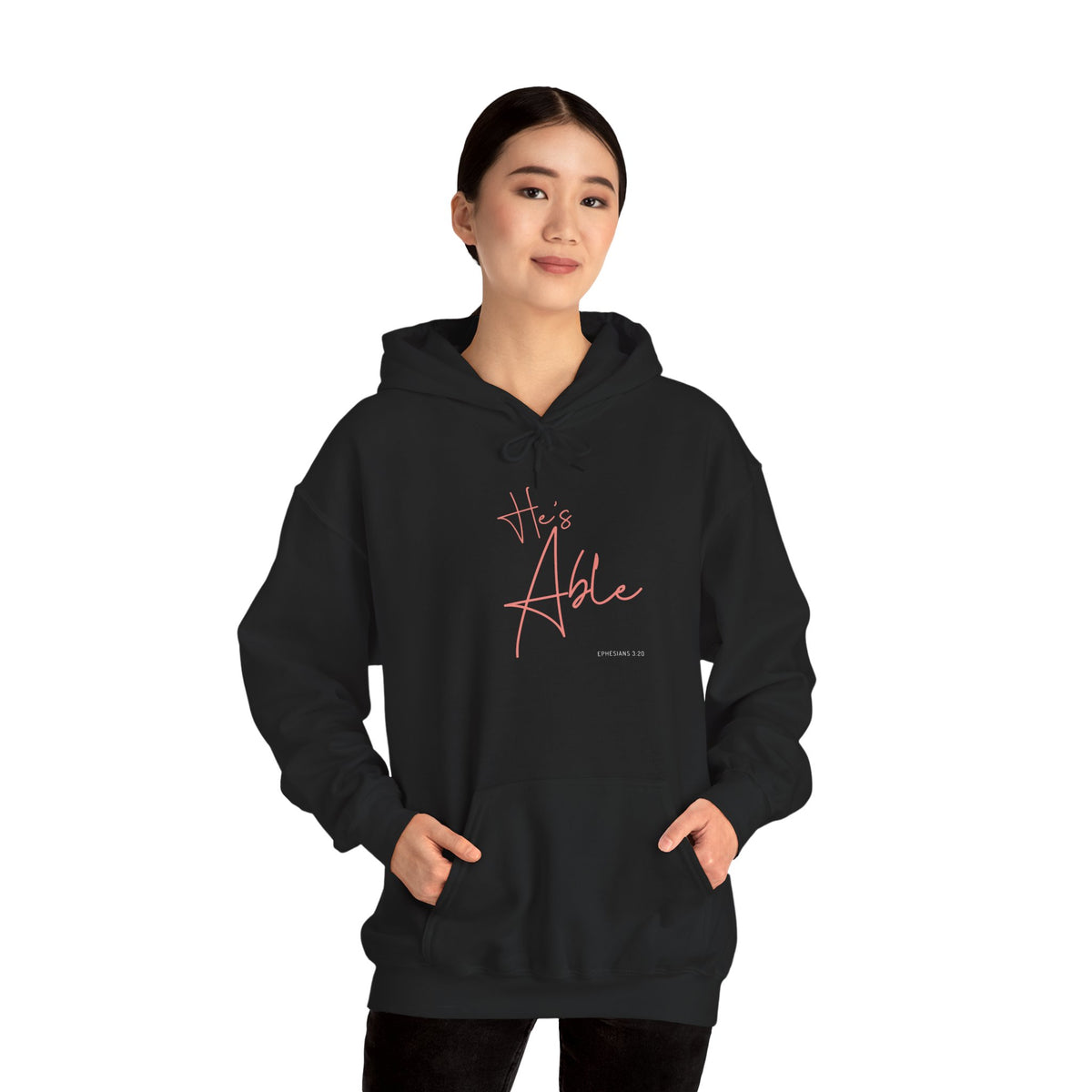 "He’s Able" Faith-Inspired Women's Pullover Hoodie