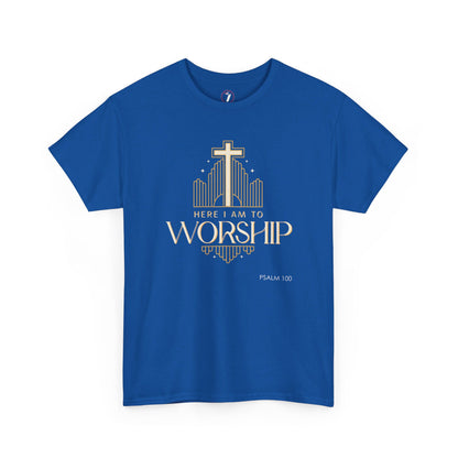 Here I am to Worship Unisex Heavy Cotton Tee