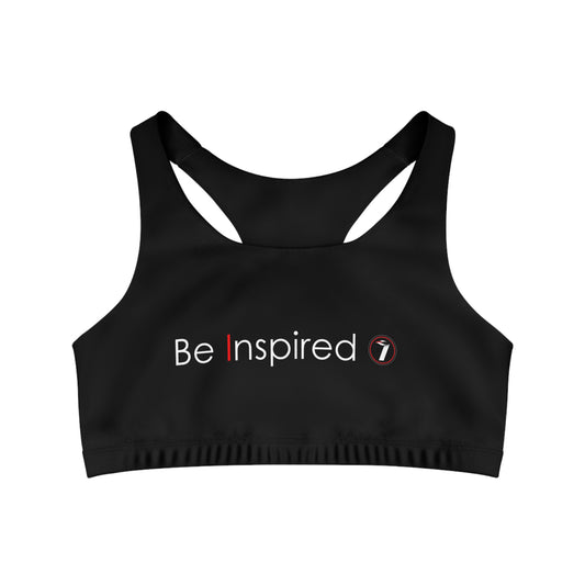 "Be Inspired" Seamless Sports Bra (AOP)