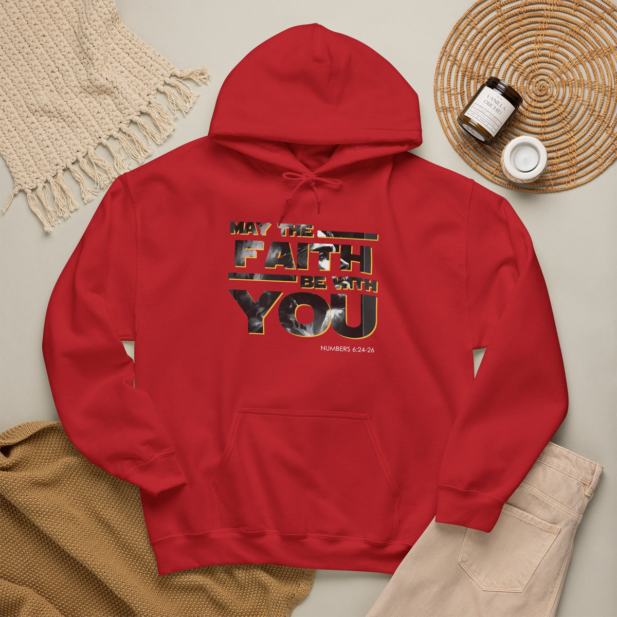 "May the Faith Be With You" Inspirational Pullover Hoodie