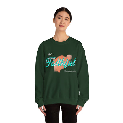 He's Faithful Unisex Heavy Blend™ Crewneck Sweatshirt