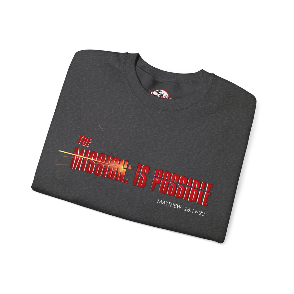 "The Mission is Possible" Motivational Crewneck Sweatshirt