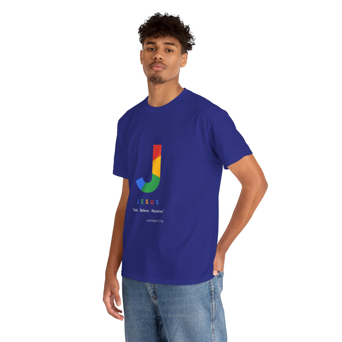 Ask. Believe. Receive. Unisex Heavy Cotton Tee