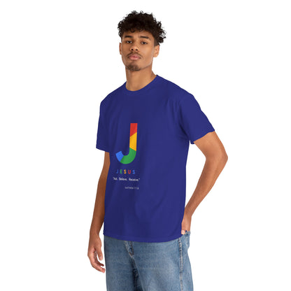Ask. Believe. Receive. Unisex Heavy Cotton Tee