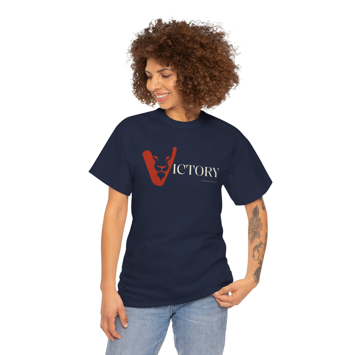 Victory in Jesus Unisex Heavy Cotton Tee