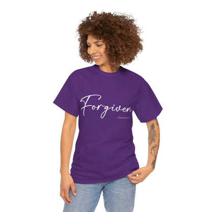 "Forgiven" Womens Christian Faith T-Shirt