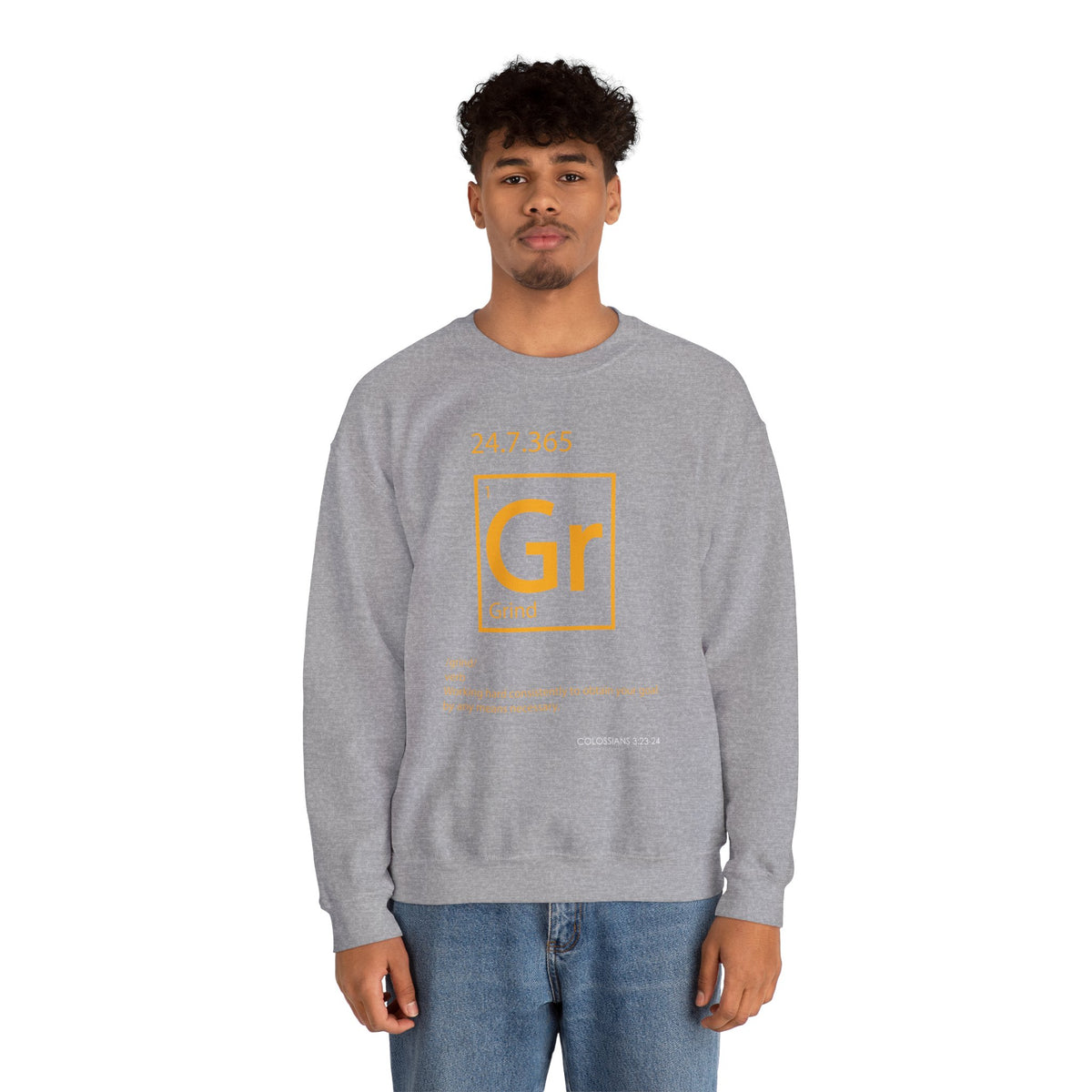 Grind 24/7/365 Motivational Element Crewneck Sweatshirt