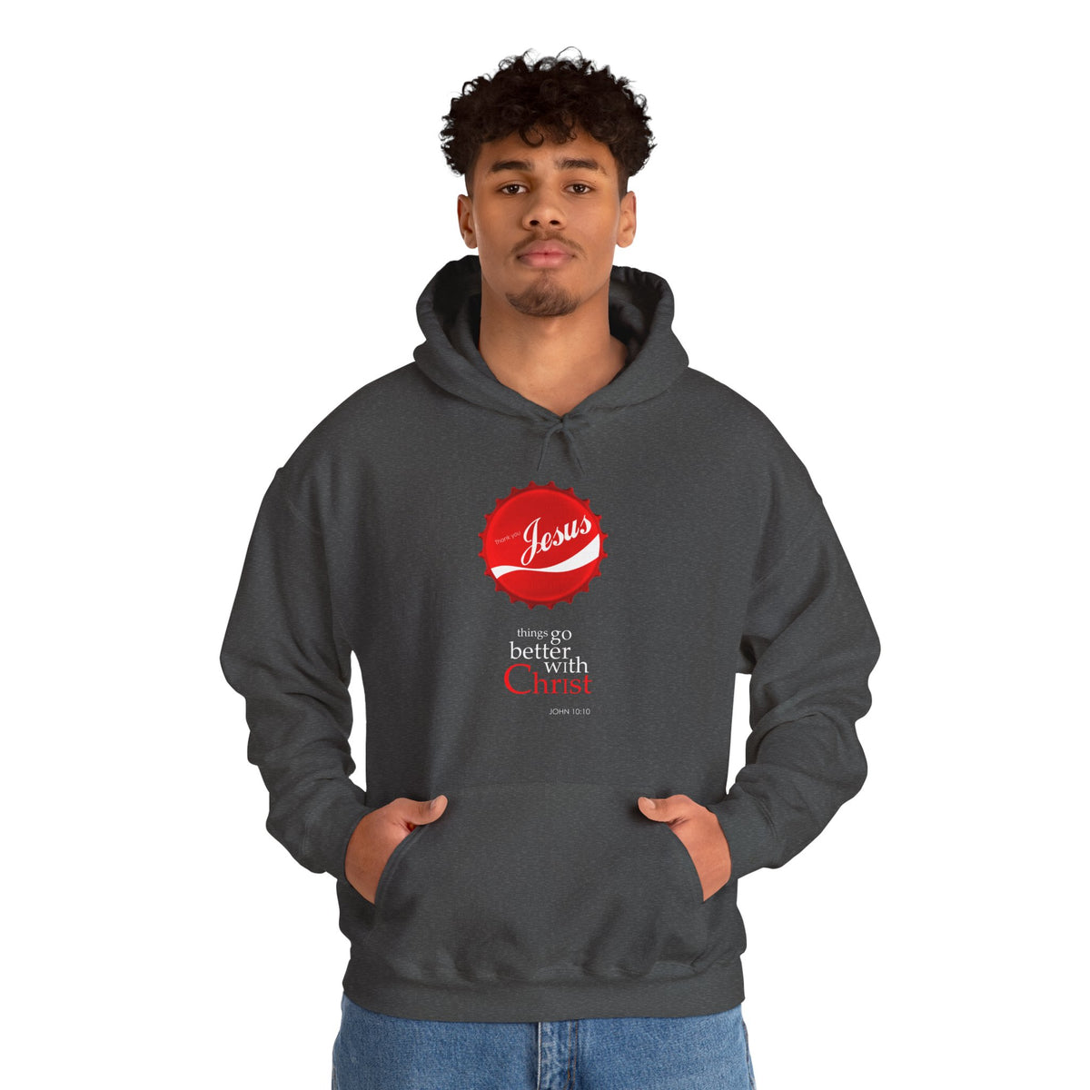 Things Go Better with Christ - Unisex Hooded Sweatshirt