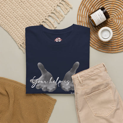 "Your Help Is Here" Women's Crewneck Graphic T-Shirt