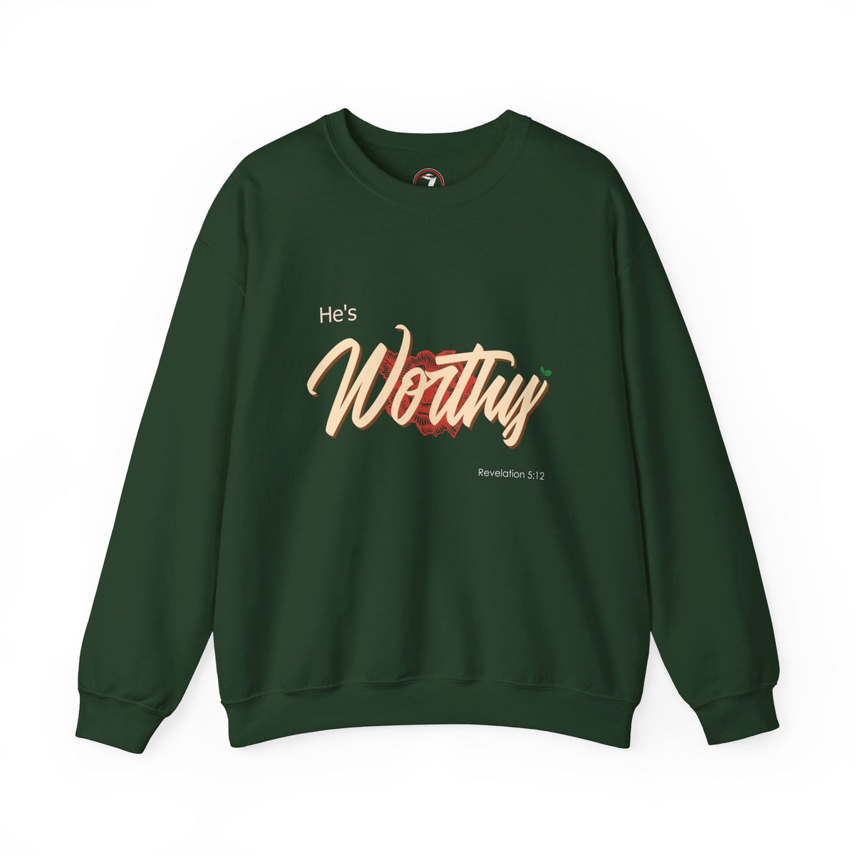 He's Worthy Unisex Heavy Blend™ Crewneck Sweatshirt