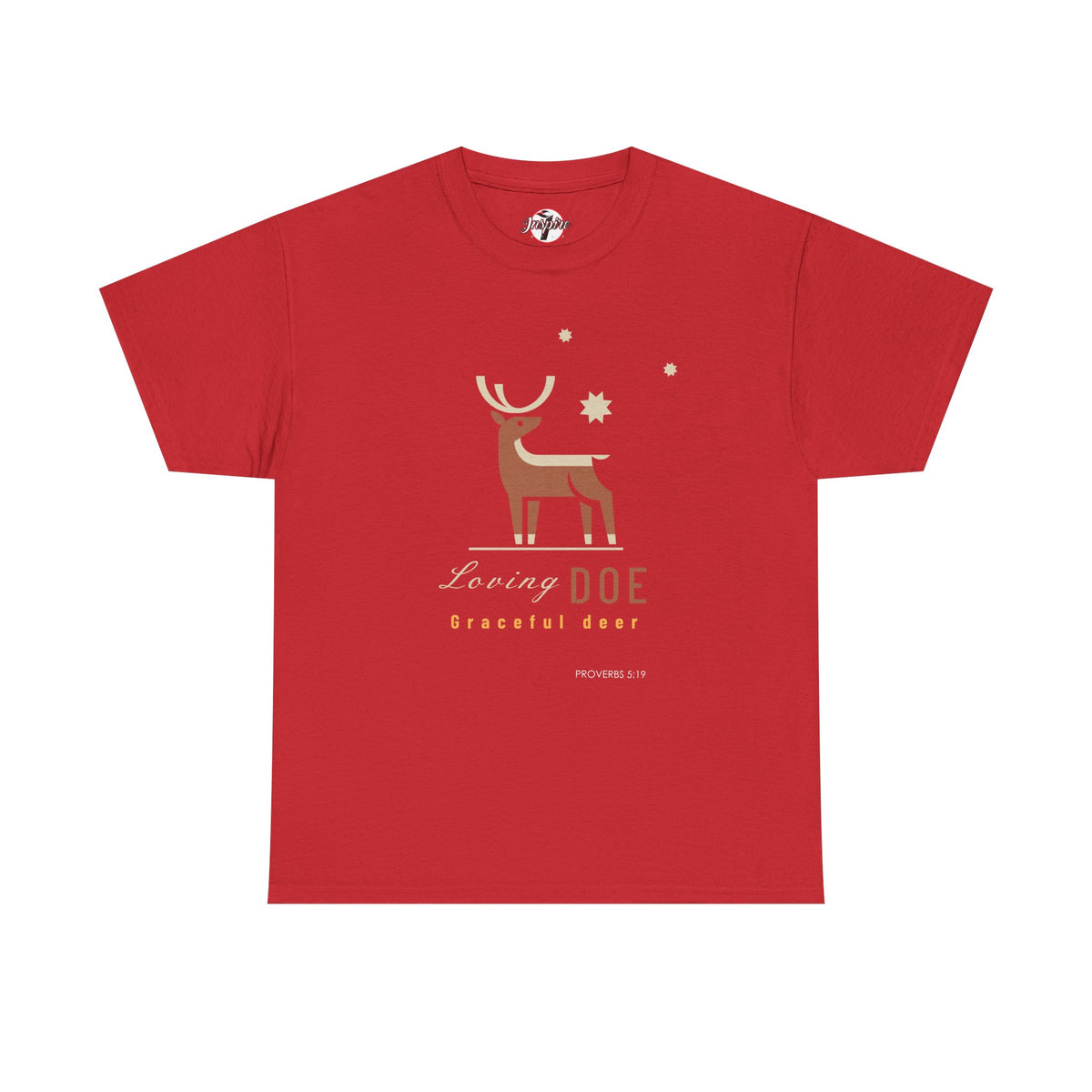 "Loving Doe Graceful Deer" Women's Inspirational Graphic T-Shirt