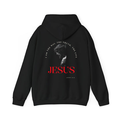 "I Am The Way" Faith-Inspired  Unisex Hooded Sweatshirt