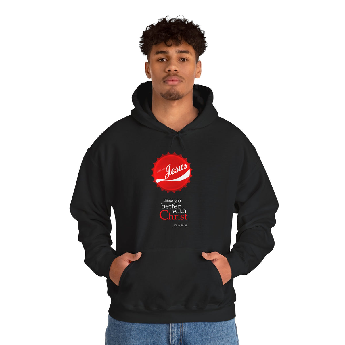 Things Go Better with Christ - Unisex Hooded Sweatshirt