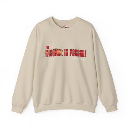 "The Mission is Possible" Motivational Crewneck Sweatshirt