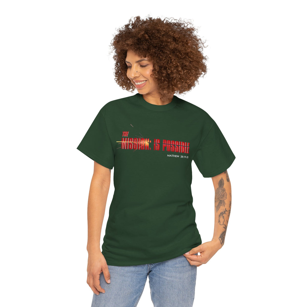 The Mission is Possible Motivational Unisex Graphic T-Shirt