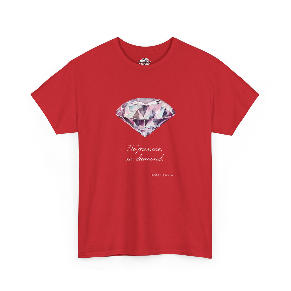 "No Pressure, No Diamond" Women's Inspirational Graphic T-Shirt