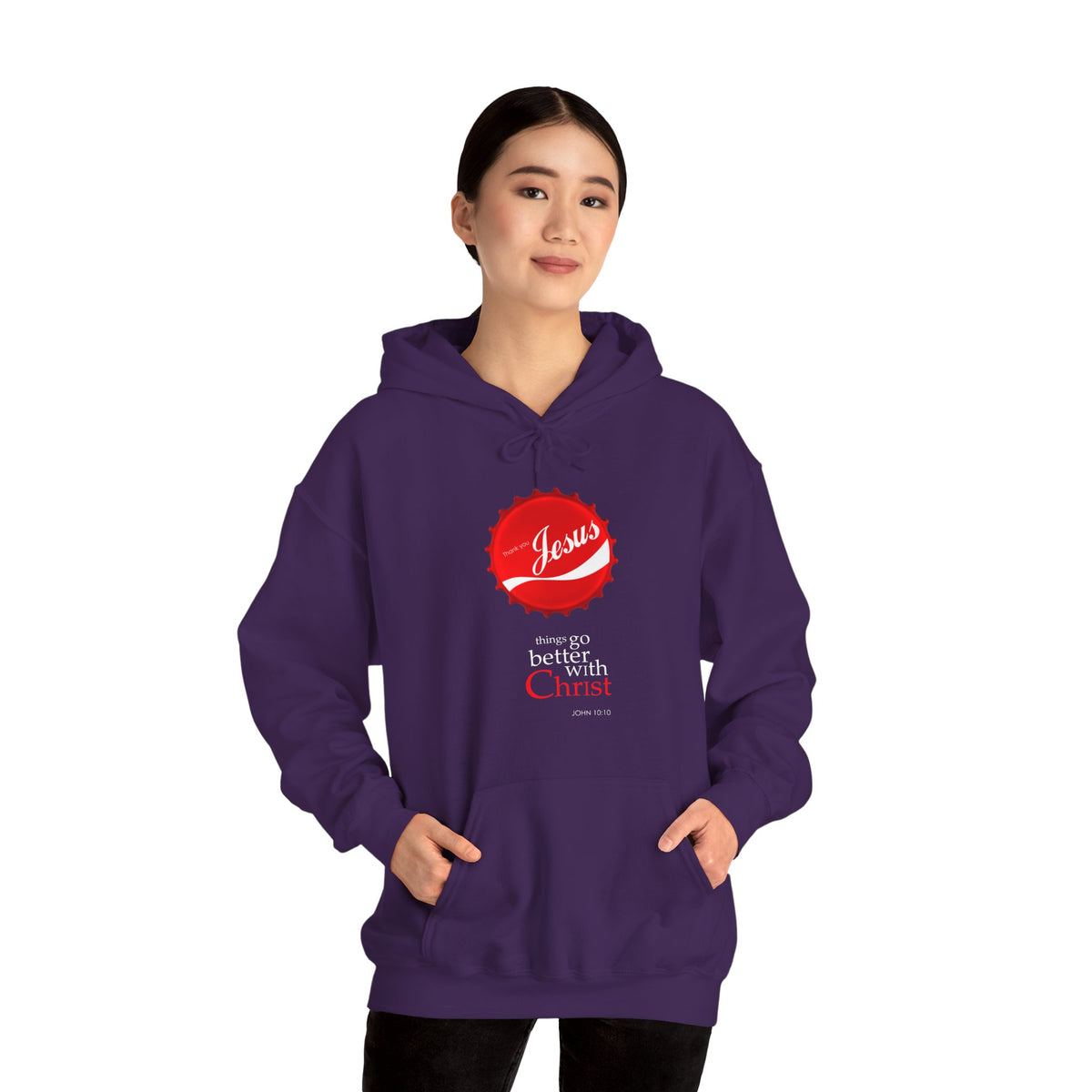 Things Go Better with Christ - Unisex Hooded Sweatshirt