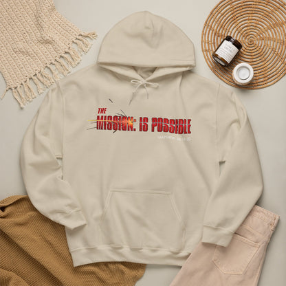 "The Mission is Possible" Motivational Pullover Hoodie