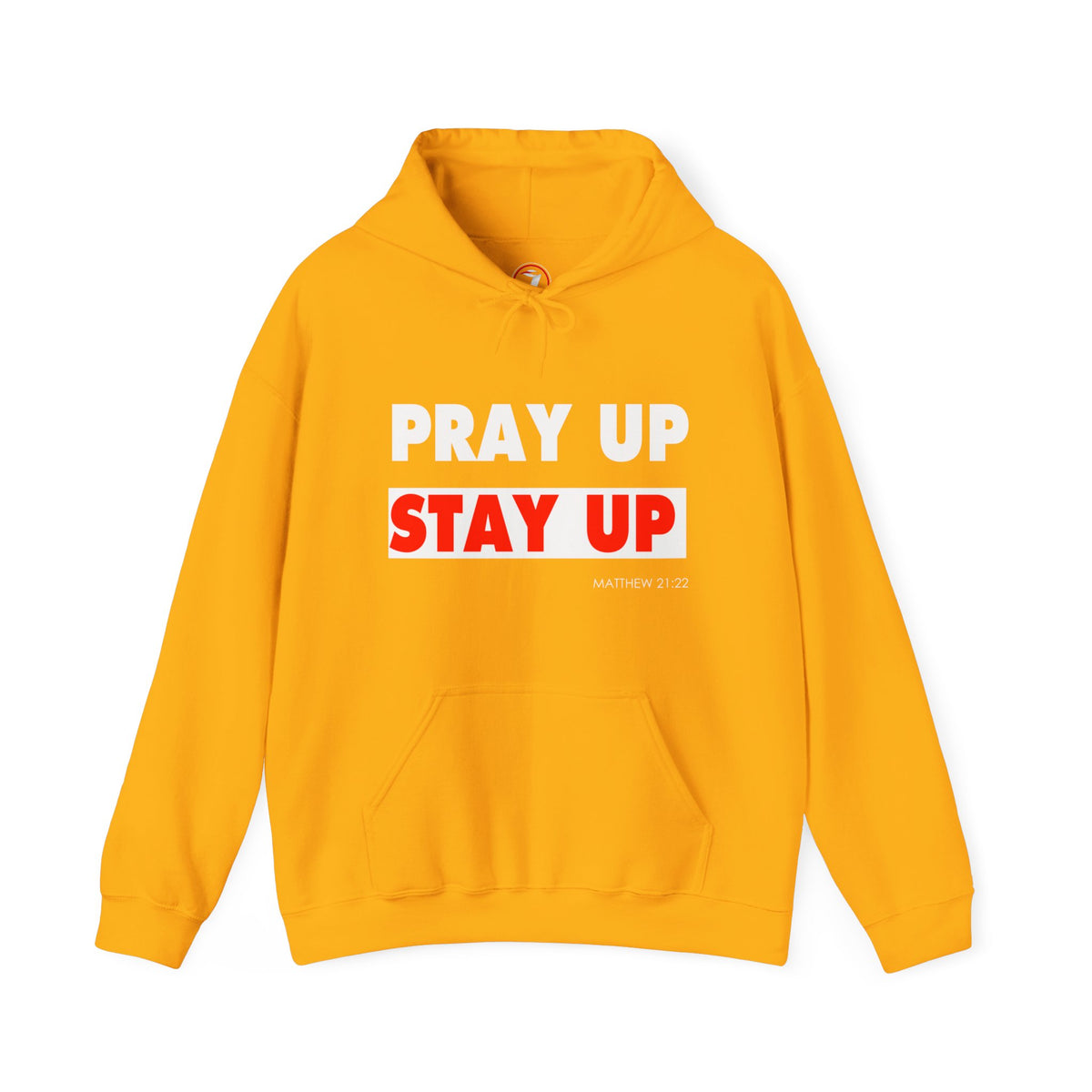 Pray Up Stay Up Hoodie - Inspirational Unisex Hooded Sweatshirt
