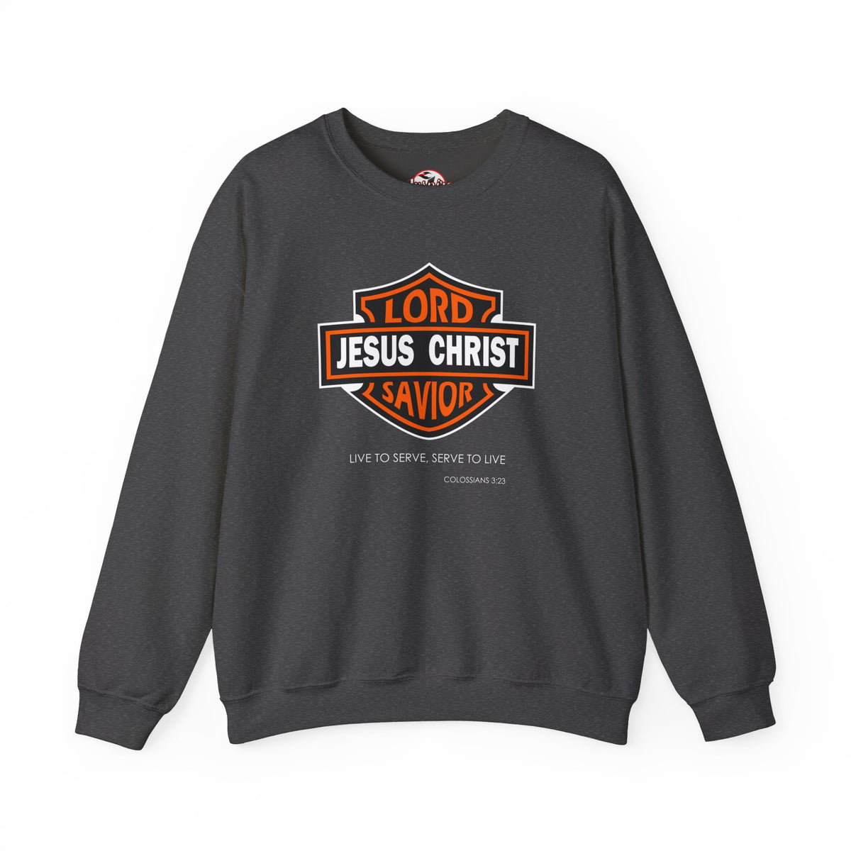 "Jesus Christ Lord and Savior" Motivational Crewneck Sweatshirt