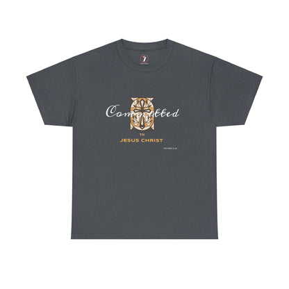 Committed to Jesus Christ Unisex Heavy Cotton Tee