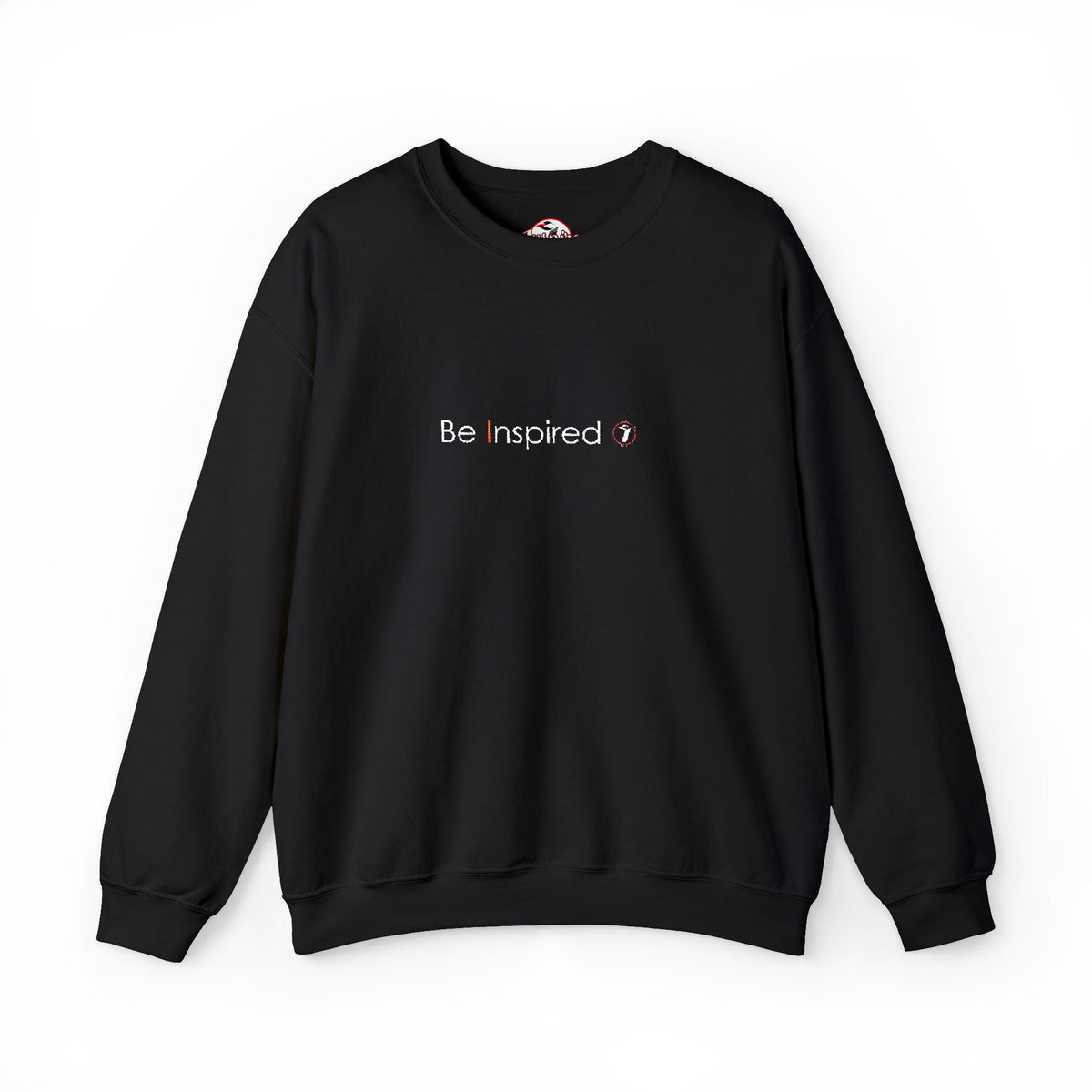 "Be Inspired" Embroidered Crewneck Sweatshirt