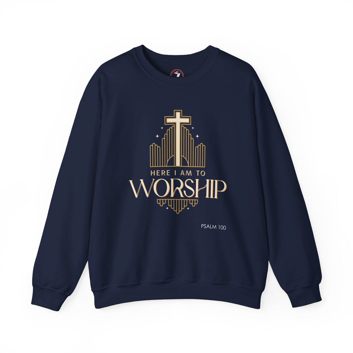 Here I Am To Worship Unisex Heavy Blend™ Crewneck Sweatshirt