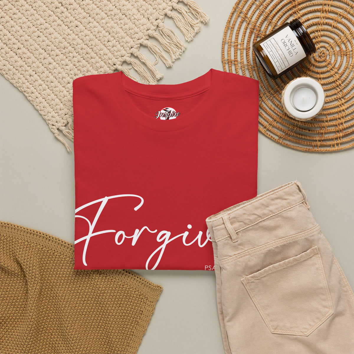 "Forgiven" Womens Christian Faith T-Shirt