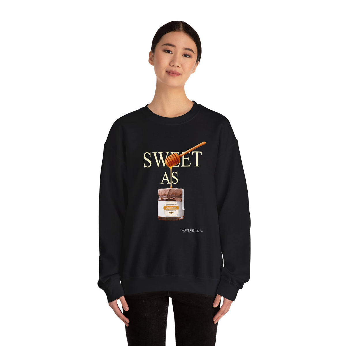 "Pleasant Words" Women's Inspirational Crewneck Sweatshirt