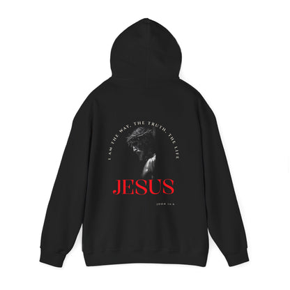 "I Am The Way" Faith-Inspired  Unisex Hooded Sweatshirt