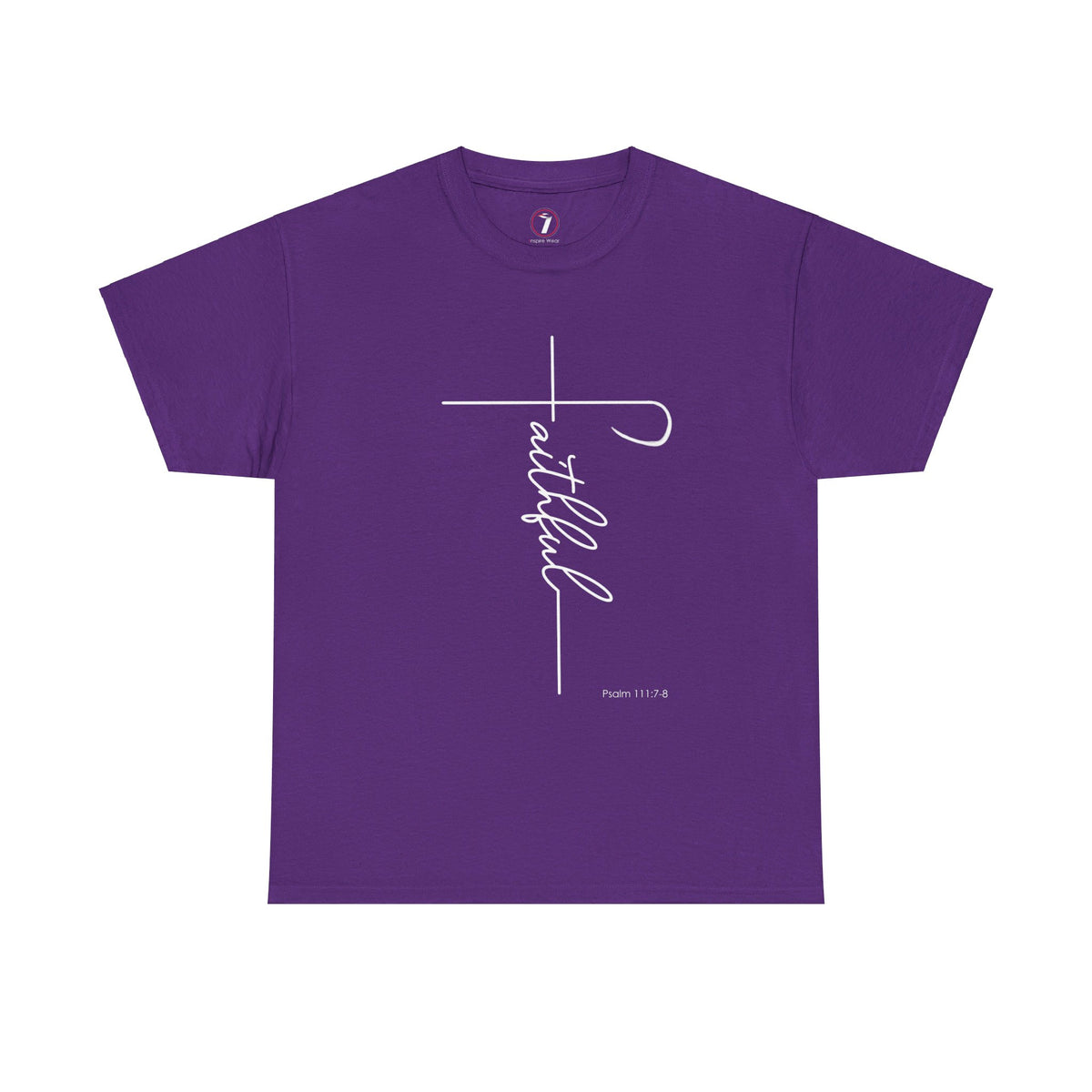 Faithful Fancy Script Unisex Heavy Cotton Tee