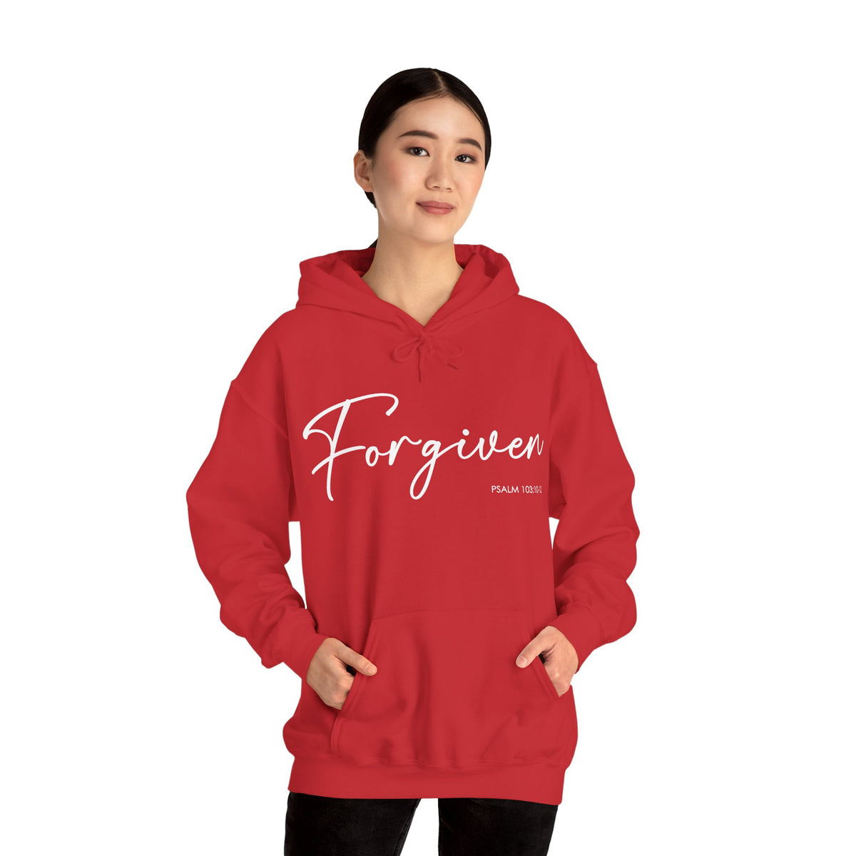 "Forgiven" Inspirational Pullover Hoodie