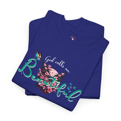 God Calls Me Beautiful Unisex Heavy Cotton Tee