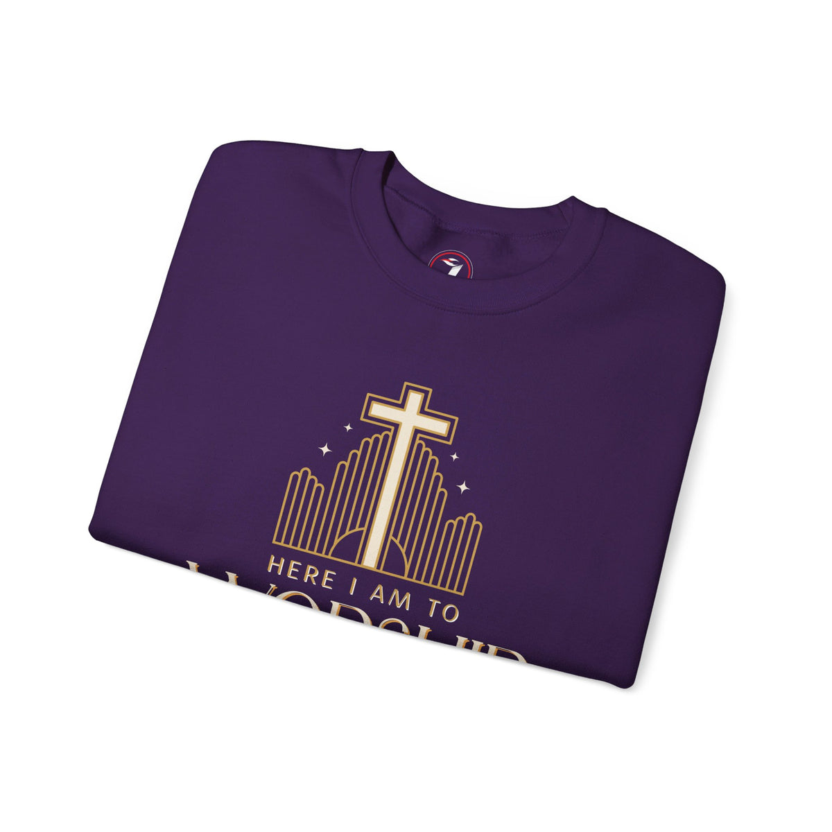 Here I Am To Worship Unisex Heavy Blend™ Crewneck Sweatshirt