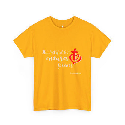 His Faithful Love Unisex Heavy Cotton Tee