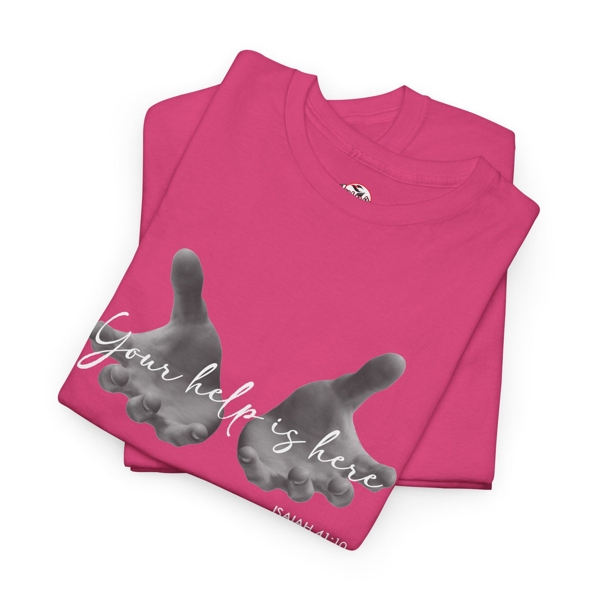 "Your Help Is Here" Women's Crewneck Graphic T-Shirt